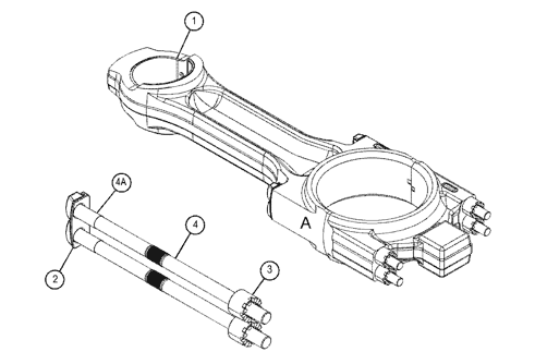 Connecting Rod Peugeot 1.6L 8v 106 XSI drawing