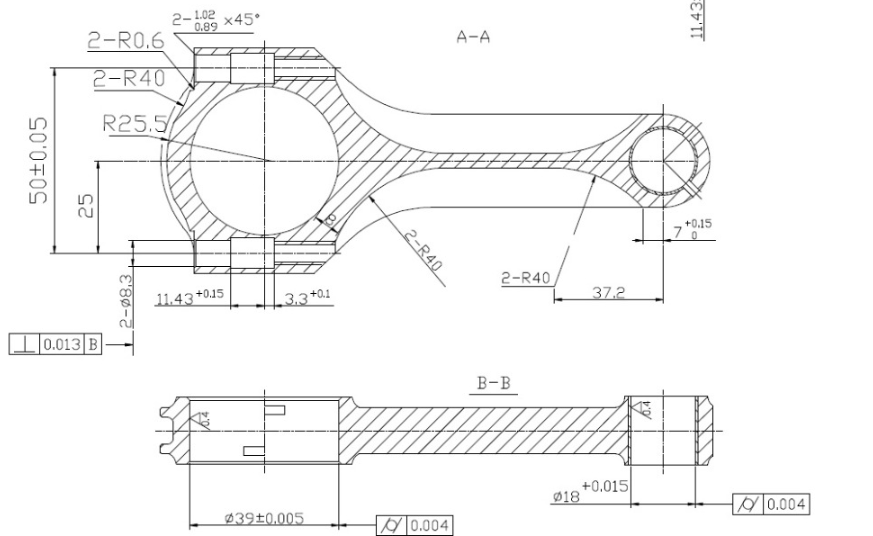 Connecting Rod drawing