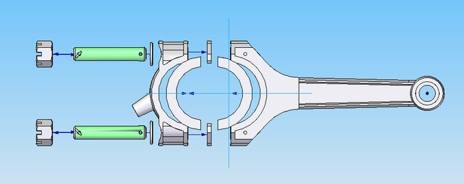 Connecting Rod Volvo 1.9L 16v B4204T / B4194 (S40 / V40) drawing