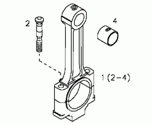 Connecting Rod Opel 1.6L A16/X16 & 1.8L A18/X18 (18.0mm Pin) drawing