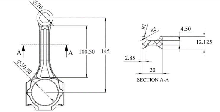 Connecting Rod drawing